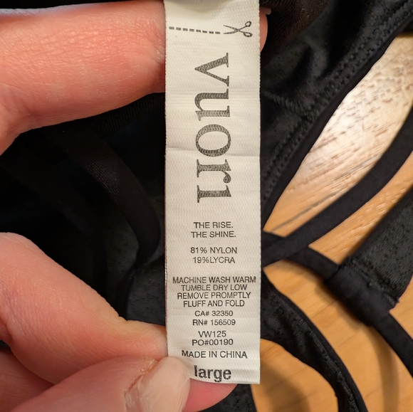 Vuori Black Sports Bra - Picture 4 of 5